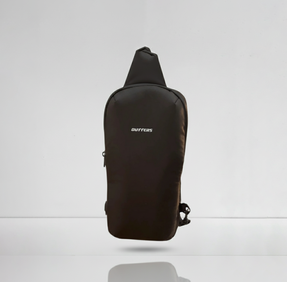 Outters Ultra Slim Tube Black Crossbody Bag Sports Bag