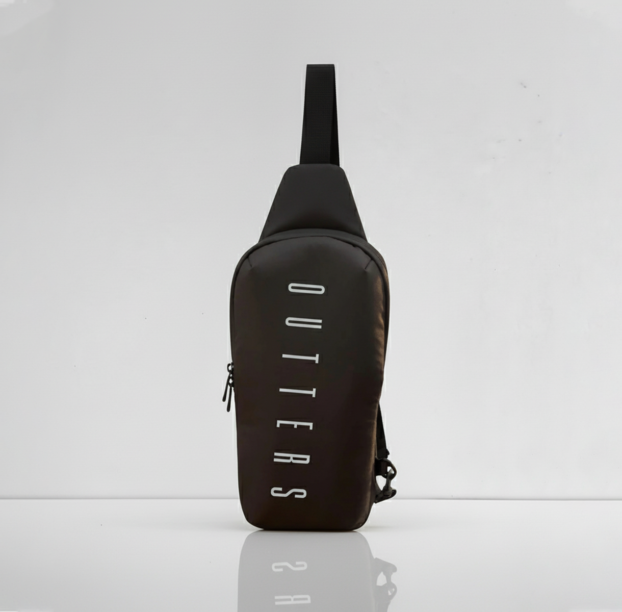 Outters Ultra Slim Tube Black Crossbody Bag Sports Bag