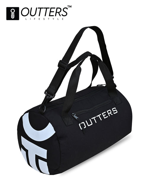 Outters Gym Bag , Duffle Bag Shoulder Straps Waterproof Black Outters