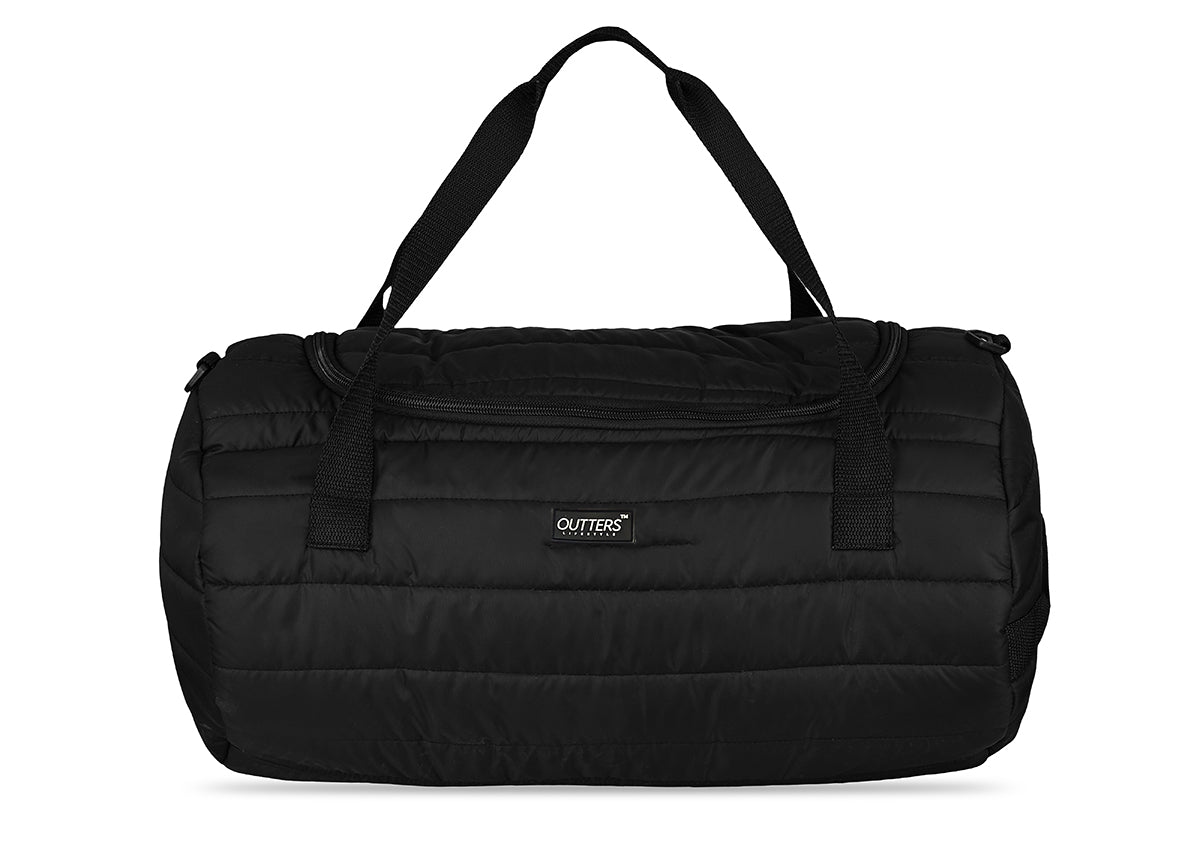Outters Gym Bag,  Duffel Bag Shoulder Straps Waterproof Black