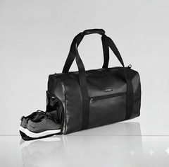 حقيبة سفر صناعية فاخرة من أوترز، حقيبة صالة الألعاب الرياضية، شريك سفر مقاوم للماء باللون الأسود 