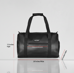 حقيبة سفر صناعية فاخرة من أوترز، حقيبة صالة الألعاب الرياضية، شريك سفر مقاوم للماء باللون الأسود 