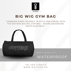 Outters BIG WIG Gym Bag , Duffle Bag  Waterproof Black