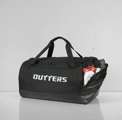 حقيبة الصالة الرياضية من Outters BIG WIG، حقيبة دفل مقاومة للماء باللون الأسود 