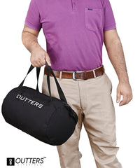 Outters Gym Bag , Duffle Bag Shoulder Straps Waterproof Black