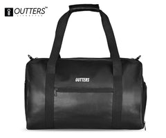 Outters Synthetic Premium Travel Bag, Gym Bag, Travel Partner Waterproof Black