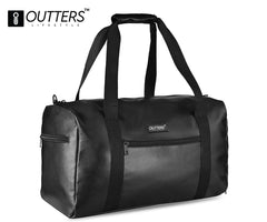 Outters Synthetic Premium Travel Bag, Gym Bag, Travel Partner Waterproof Black