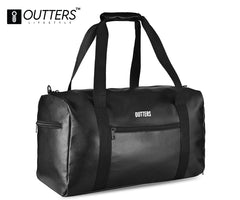 Outters Synthetic Premium Travel Bag, Gym Bag, Travel Partner Waterproof Black