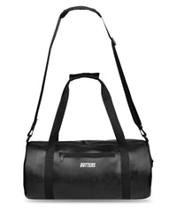 Black PU Leather Travel Duffle Gym bag