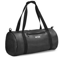 Black PU Leather Travel Duffle Gym bag
