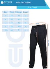 بدلة رياضية Outters Men Performance Dri Fit مستوردة من الليكرا باللون الأسود