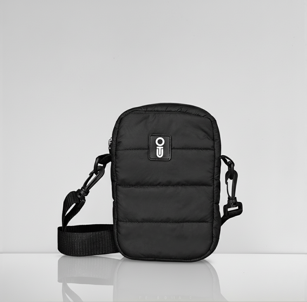 Outters Mini Crossbody bubble Pouch Black, Grey One Size