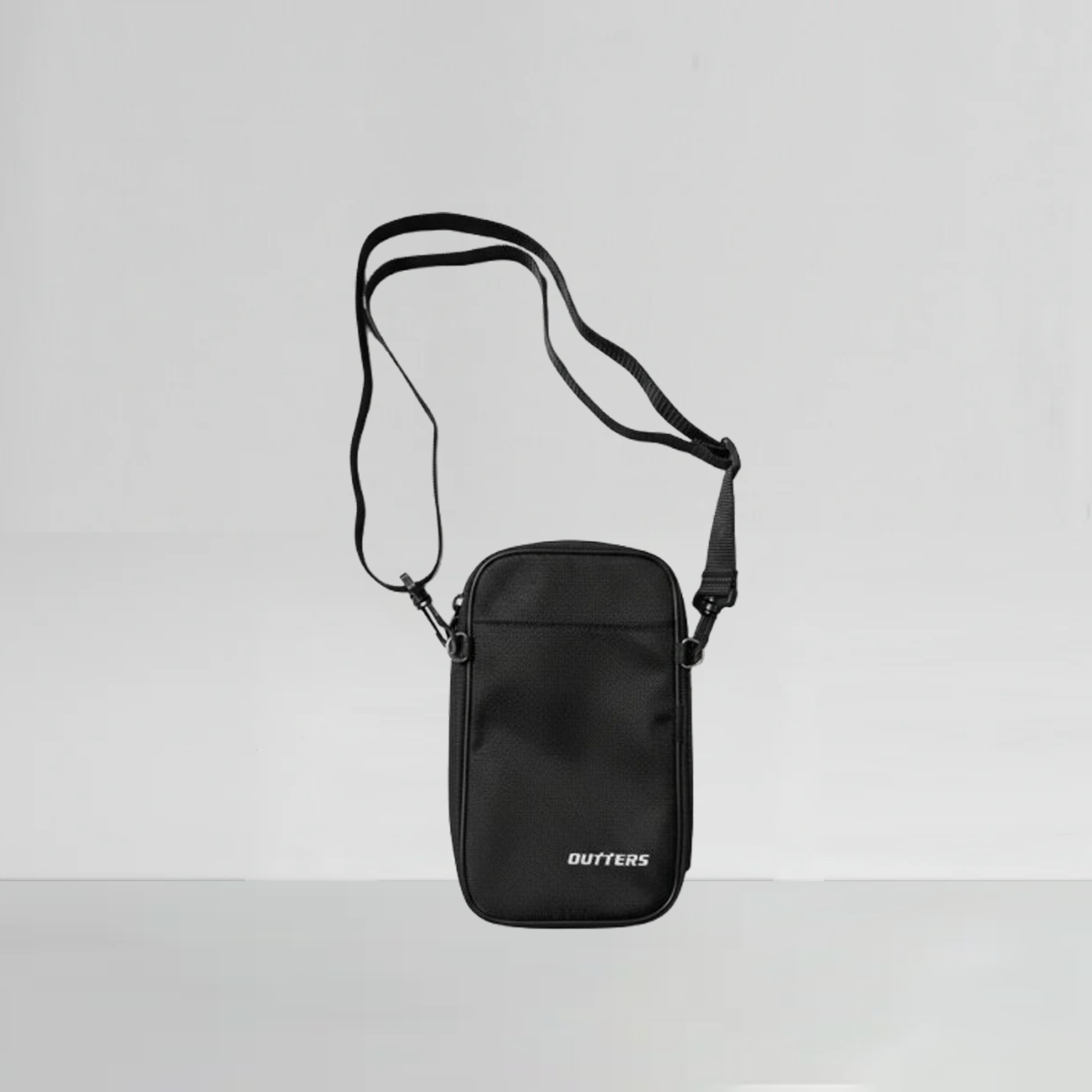 Outters Passport Wallet, Passport Holder for Travel,Material with Durable Zipper Closure, Zippered Pockets, Slots for Cards,  Black, Solid