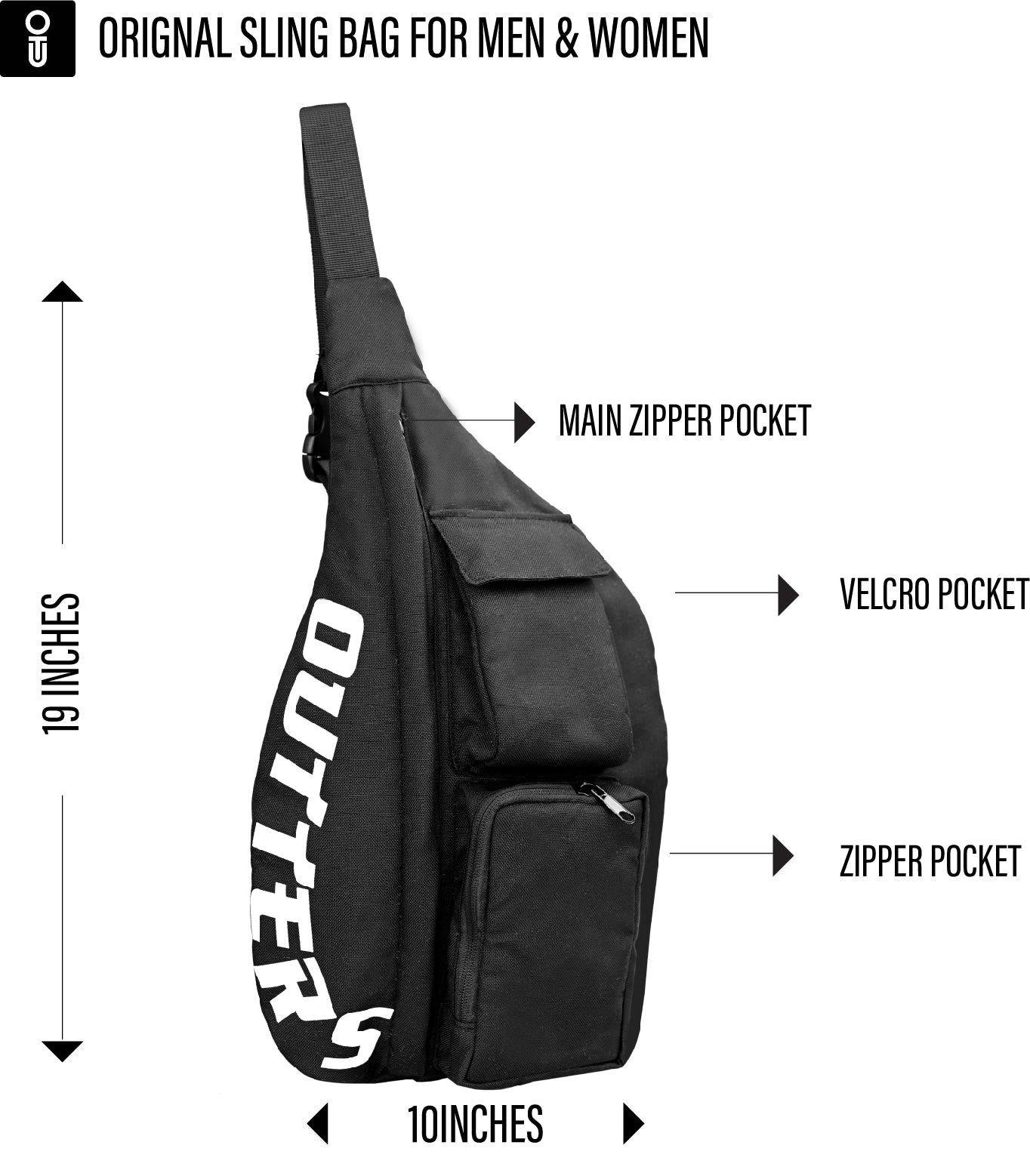 OUTTERS Original WOMEN Sling Pack Crossbody bag Shoulder Strap