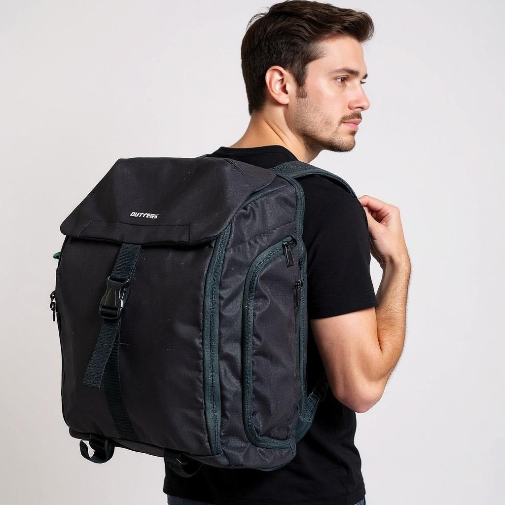 Outpack Pro Unisex Best Travel Backpack, Black, One Size