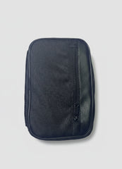 Outters Passport Wallet, Passport Holder for Travel,Material with Durable Zipper Closure, Zippered Pockets, Slots for Cards,  Black, Solid