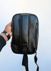 Outters  Slim Synthatic leather Black Crossbody Bag J2