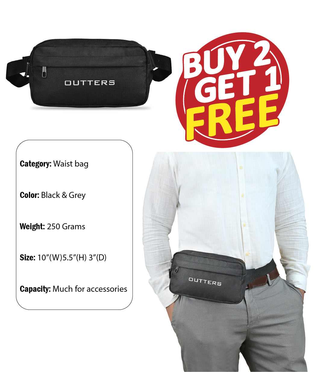 Buy 2 Get 1 free (mono bag)