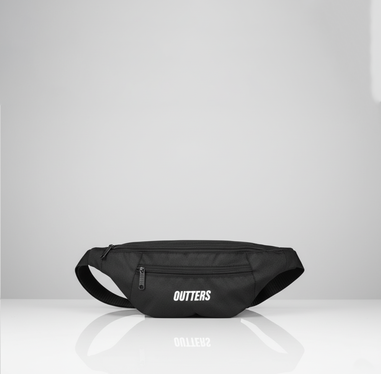 Outters  Crossbody  Fanny Pack with 2-Zipper Pockets