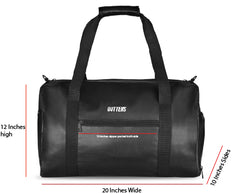 Outters Synthetic Premium Travel Bag, Gym Bag, Travel Partner Waterproof Black