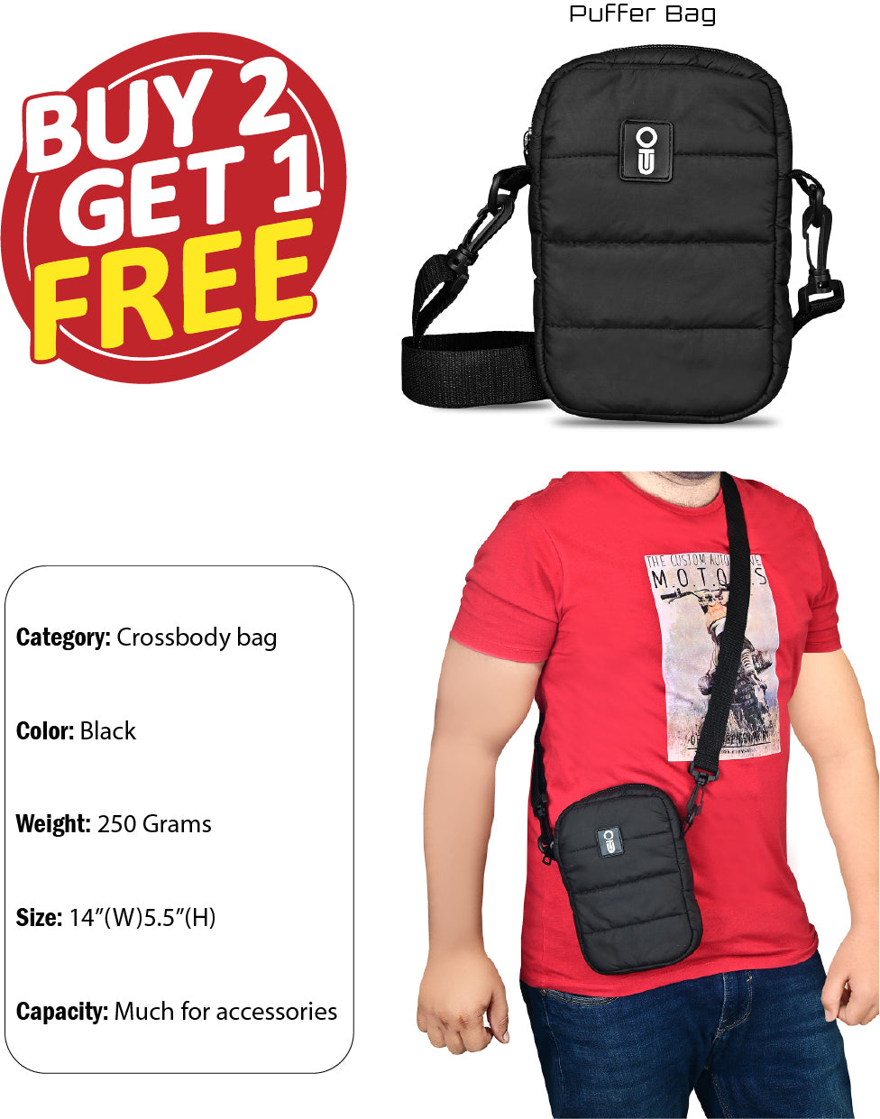 Buy 1 Get 1 free(Puffer Bg)