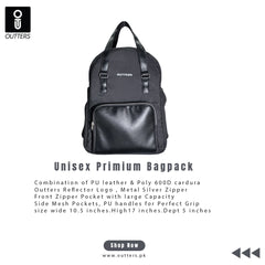 Outters  School Backpack, college bag , Black, Unisex