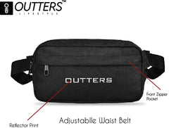 Outters Crossbody Bag Sports umrah bag Travel Bag Black