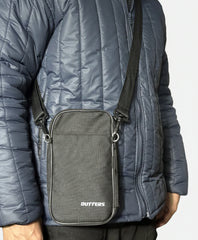 Outters Passport Wallet, Passport Holder for Travel,Material with Durable Zipper Closure, Zippered Pockets, Slots for Cards,  Black, Solid