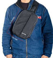 Outters  Slim Black Crossbody Bag Sports Bag