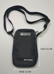 Outters Passport Wallet, Passport Holder for Travel,Material with Durable Zipper Closure, Zippered Pockets, Slots for Cards,  Black, Solid