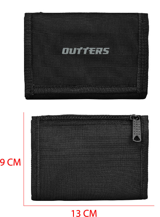 Men's Polyester Wallets Outters Polyester Men Black Wallet – Outters Lifestyle