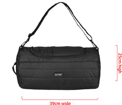 Outters Gym Bag,  Duffel Bag Shoulder Straps Waterproof Black