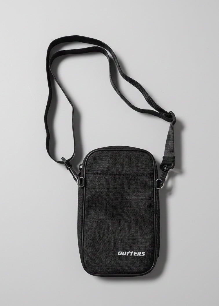 Outters Passport Wallet, Passport Holder for Travel,Material with Durable Zipper Closure, Zippered Pockets, Slots for Cards,  Black, Solid